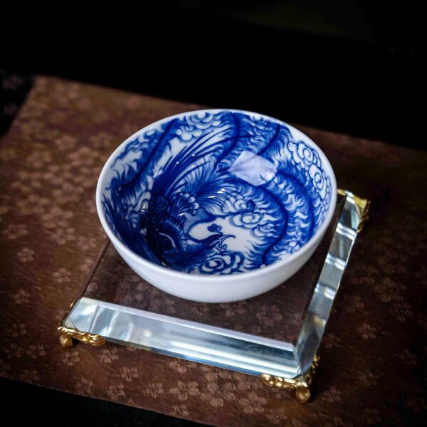 景德镇重工青花凤凰图腾主人杯