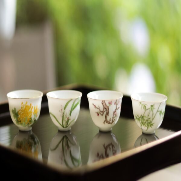 人间好时节梅兰竹菊四件套组